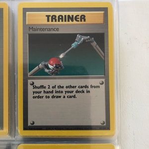 1990’s rare vintage Maintenance Trainer Pokémon card 83/102